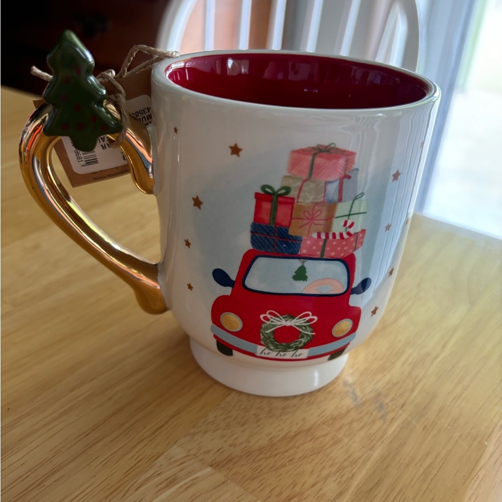 Mud Pie Christmas Car Mug